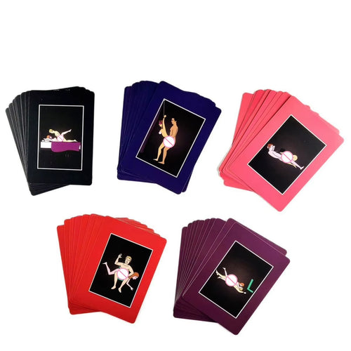 50 Positions of Bondage Cards BDSM Sex Toys for Adult Game Sexy Nude Couple Bed Games Card Exotic Sex Playing Games Board Cards