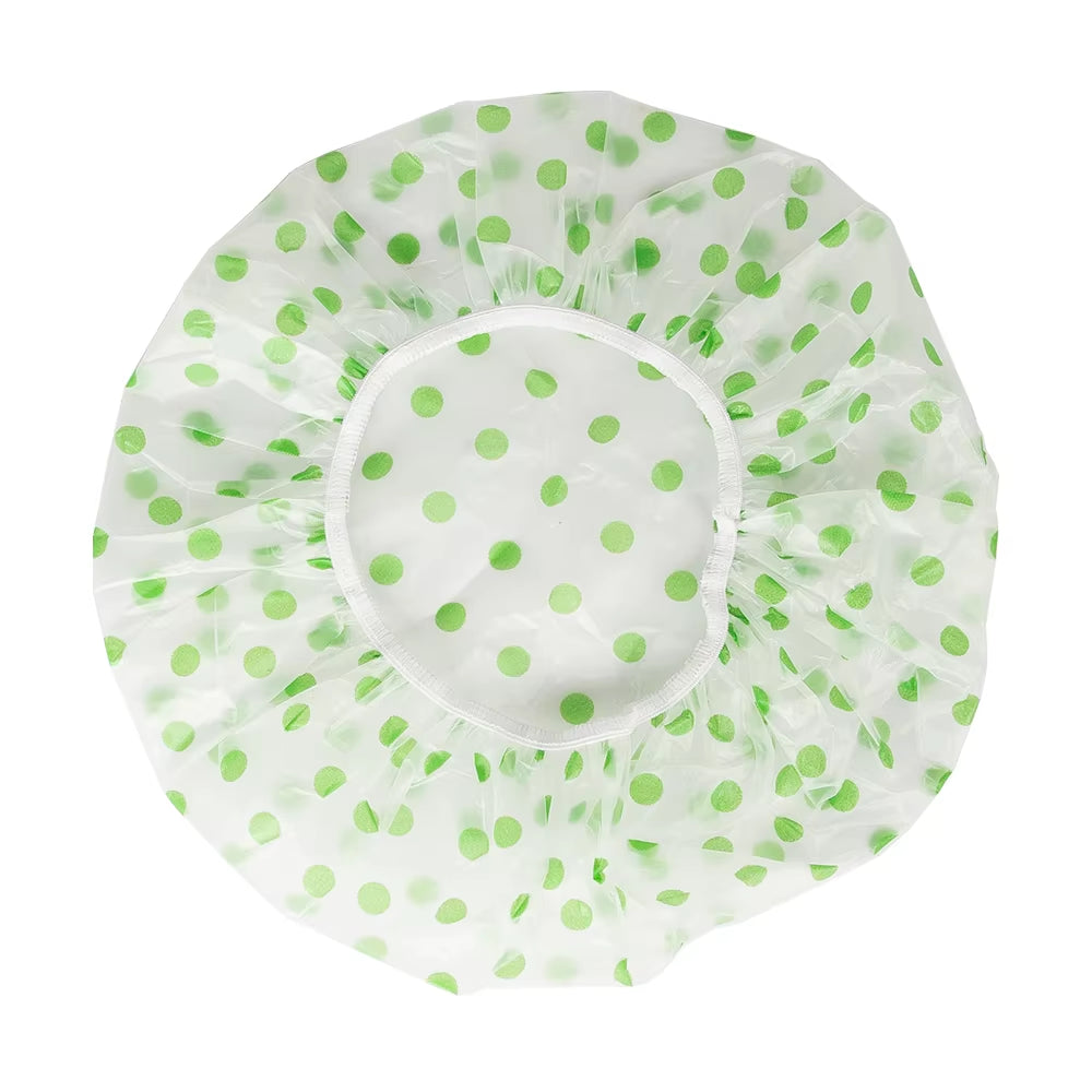4C Large EVA Shower Hat Bathing Reusable Comfortable Hair Protector Bath Cap Durable Adult Elastic Waterproof Shower Cap