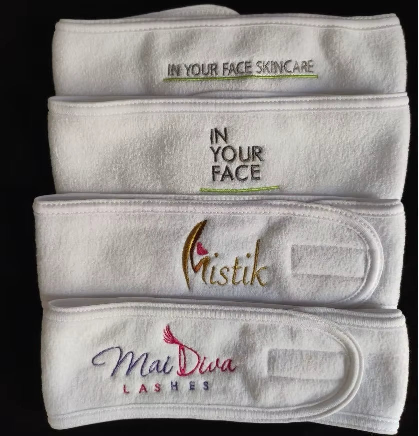 Custom Logo Towel Wraps Microfiber Headbands Terry Spa Headbands Yoga Headwrap Custom Sport Bamboo Cotton Headband Spa002