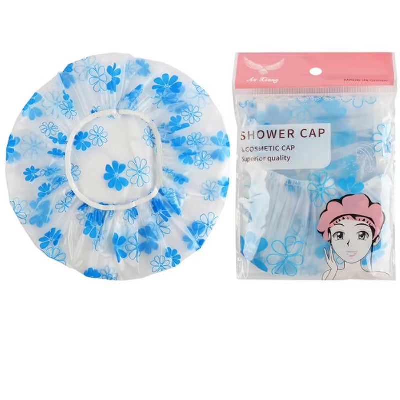 Wholesale Durable Adjustable Printed Waterproof Reusable Shower Cap for Women - Perfect for Spa