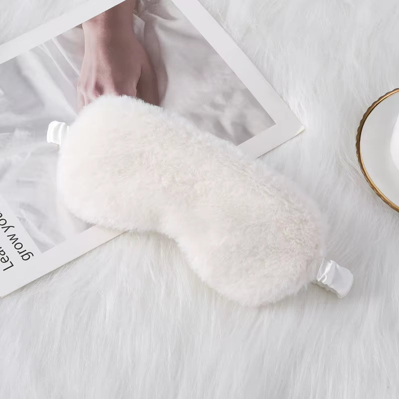 Sleeping Mask Sleeping Blindfold Soft Plush Eye Masks Cute Love Cloud Eye Cover Plush Mask Eyepatch Nap Health Eye Cover