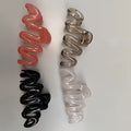 4 pinces à cheveux vagues style coréen – Coloris assortis