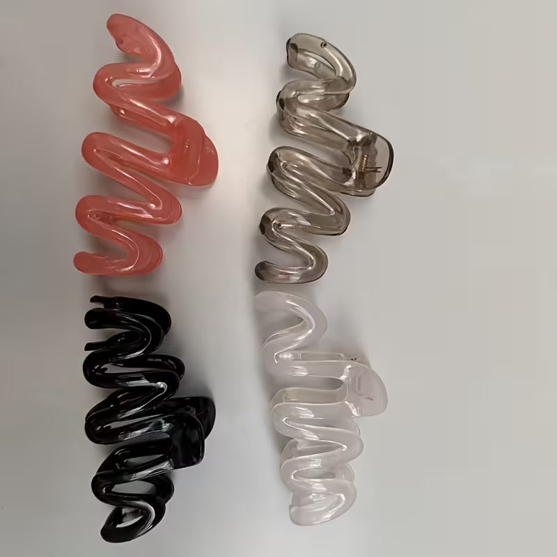 Coffret Tendance coréenne – 9 accessoires : 4 pinces vagues, 1 pince bohème, 4 élastiques
