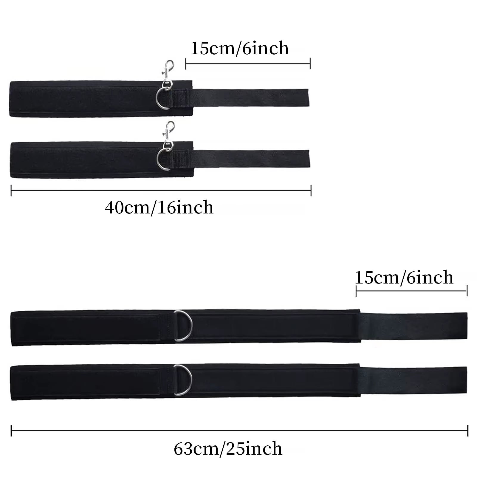 Adjustable Leg Straps Handcuffs Sex Bondage Kit Wrist and Thigh Cuffs BDSM Restraints Set for Couple Beginner SM Game Play