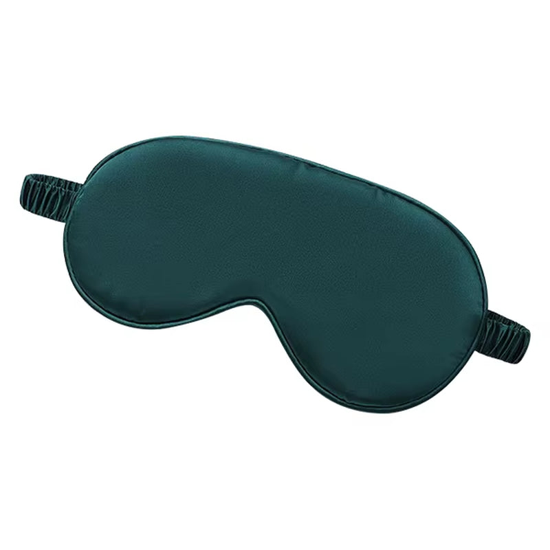 Wholesale Custom Logo Blackout Satin Sleep Eye Mask Travel Adjustable Unisex Soft Silk Blindfold for Men Women Sleep Aid