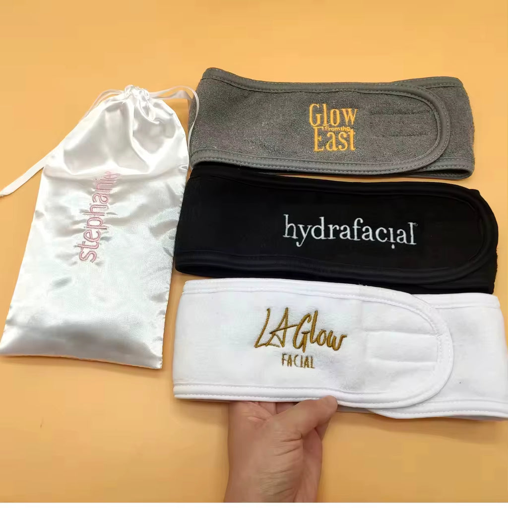 Custom Logo Towel Wraps Microfiber Headbands Terry Spa Headbands Yoga Headwrap Custom Sport Bamboo Cotton Headband Spa002