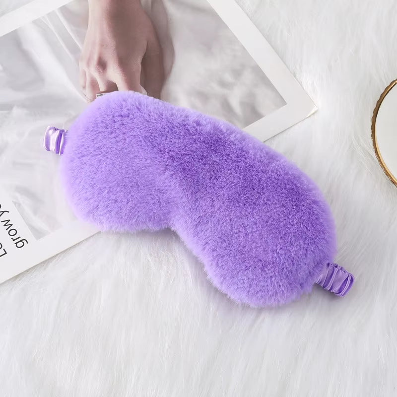 Sleeping Mask Sleeping Blindfold Soft Plush Eye Masks Cute Love Cloud Eye Cover Plush Mask Eyepatch Nap Health Eye Cover