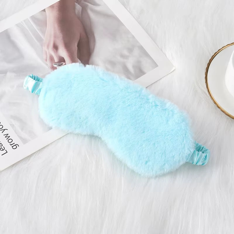 Sleeping Mask Sleeping Blindfold Soft Plush Eye Masks Cute Love Cloud Eye Cover Plush Mask Eyepatch Nap Health Eye Cover
