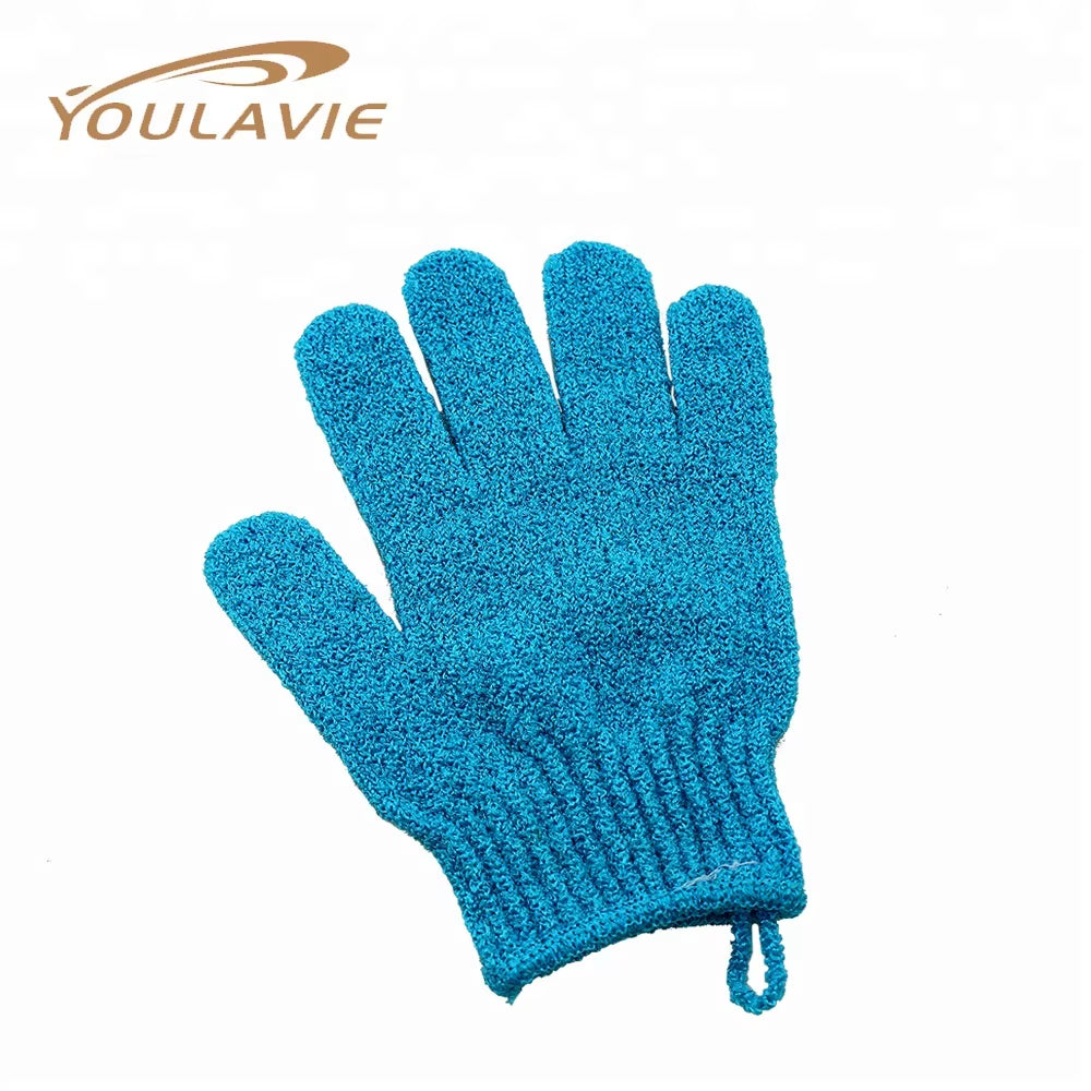 Factory Price Bathing Gloves Reusable Thickened Wear-Resistant Exfoliating Bath Gloves for Hotel Guest Bath Supply