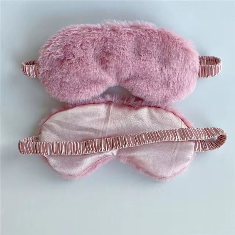 Sleeping Mask Sleeping Blindfold Soft Plush Eye Masks Cute Love Cloud Eye Cover Plush Mask Eyepatch Nap Health Eye Cover