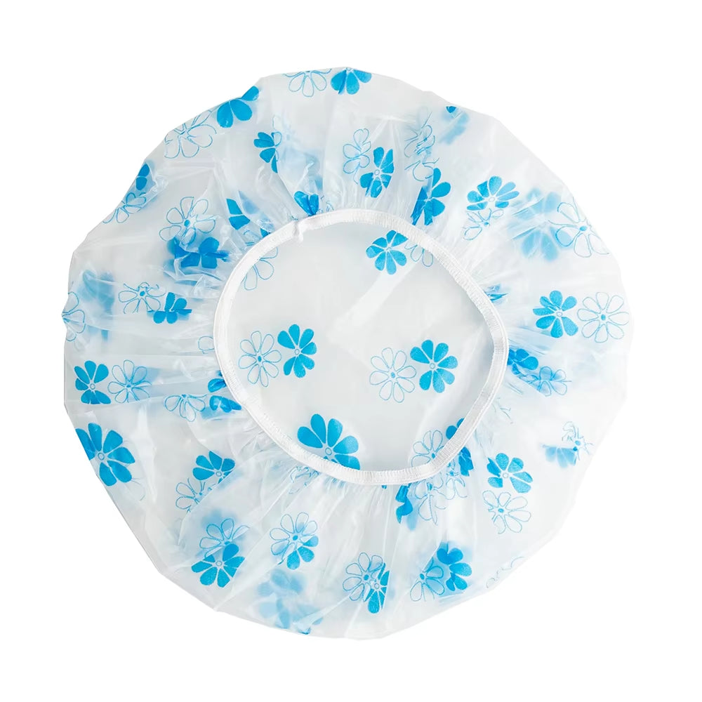 4C Large EVA Shower Hat Bathing Reusable Comfortable Hair Protector Bath Cap Durable Adult Elastic Waterproof Shower Cap