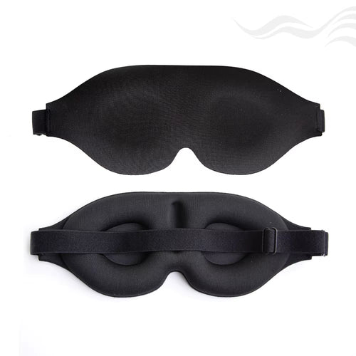 Tailored Adjustable Lightweight Comfortable Memory Foam Contoured 3D Sleep Mask Blindfold Travel Blackout Eye Mask for Sleeping