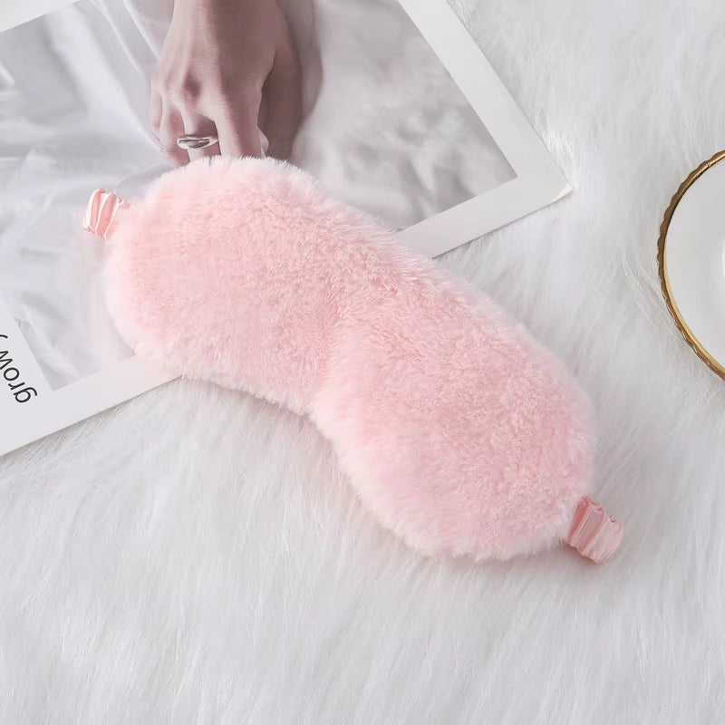 Sleeping Mask Sleeping Blindfold Soft Plush Eye Masks Cute Love Cloud Eye Cover Plush Mask Eyepatch Nap Health Eye Cover