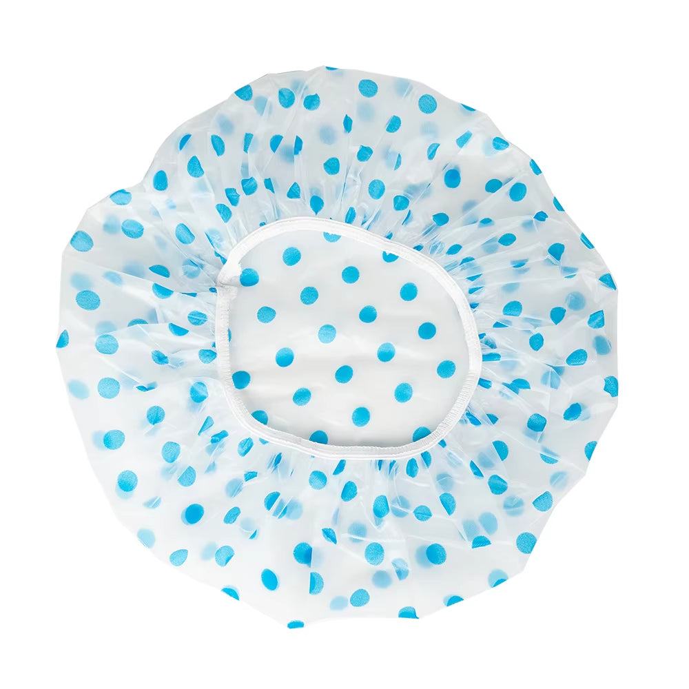4C Large EVA Shower Hat Bathing Reusable Comfortable Hair Protector Bath Cap Durable Adult Elastic Waterproof Shower Cap