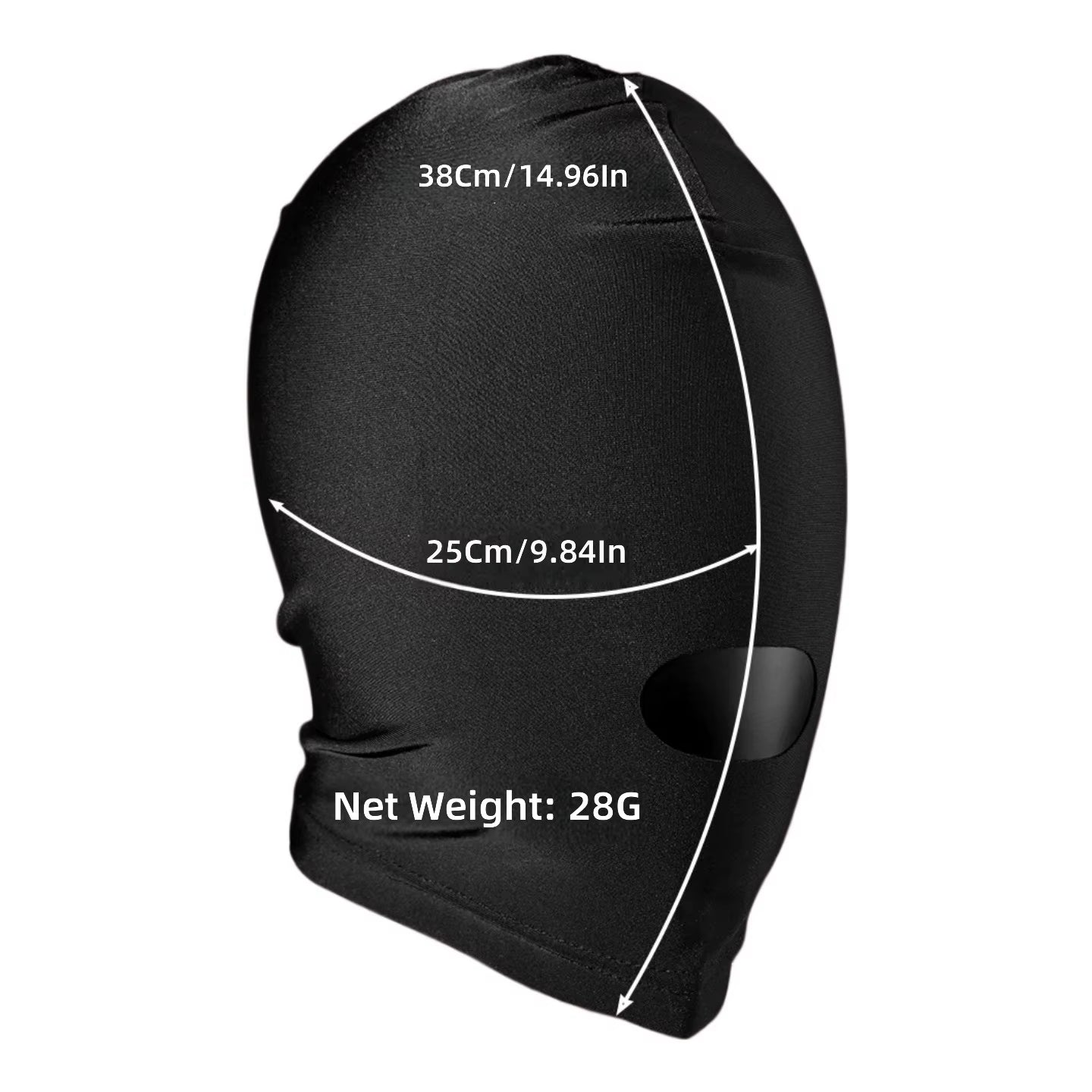 Wholesale Adult SM Sensory Hood Black Full Coverage Mask Single Mouth and Double Eye Opening Styles for BDSM Games