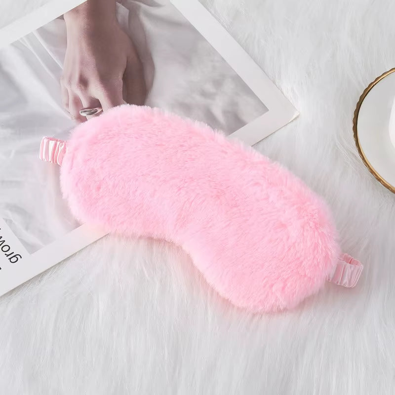 Sleeping Mask Sleeping Blindfold Soft Plush Eye Masks Cute Love Cloud Eye Cover Plush Mask Eyepatch Nap Health Eye Cover