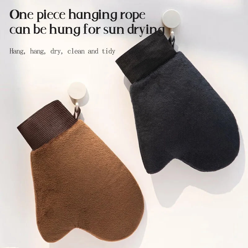 Self Tanning Mitt Glove Reusable Body Face Bath Cleaning Tools Back Tan Applicator Exfoliating Tan Removal Mitt